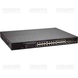SW-62422/MB Управляемый PoE коммутатор Fast Ethernet на 26 портов. Порты: 24 PoE