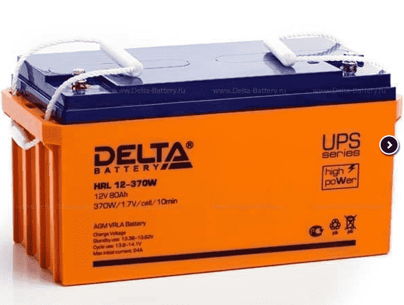 Аккумулятор HRL 12-370W Delta