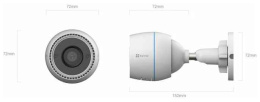 EZVIZ H3c Color 2 МП Wi-Fi камера c цветной ночной съёмкой (2)