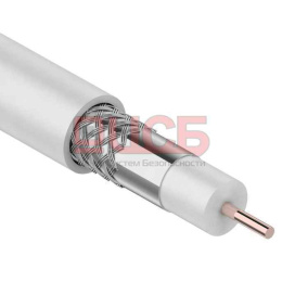 Кабель RG-6U коаксиальный белый внутренний (100 м) 01-2201