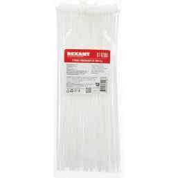 Хомут nylon 4.0 х 250 мм 100 шт белый REXANT 07-0250
